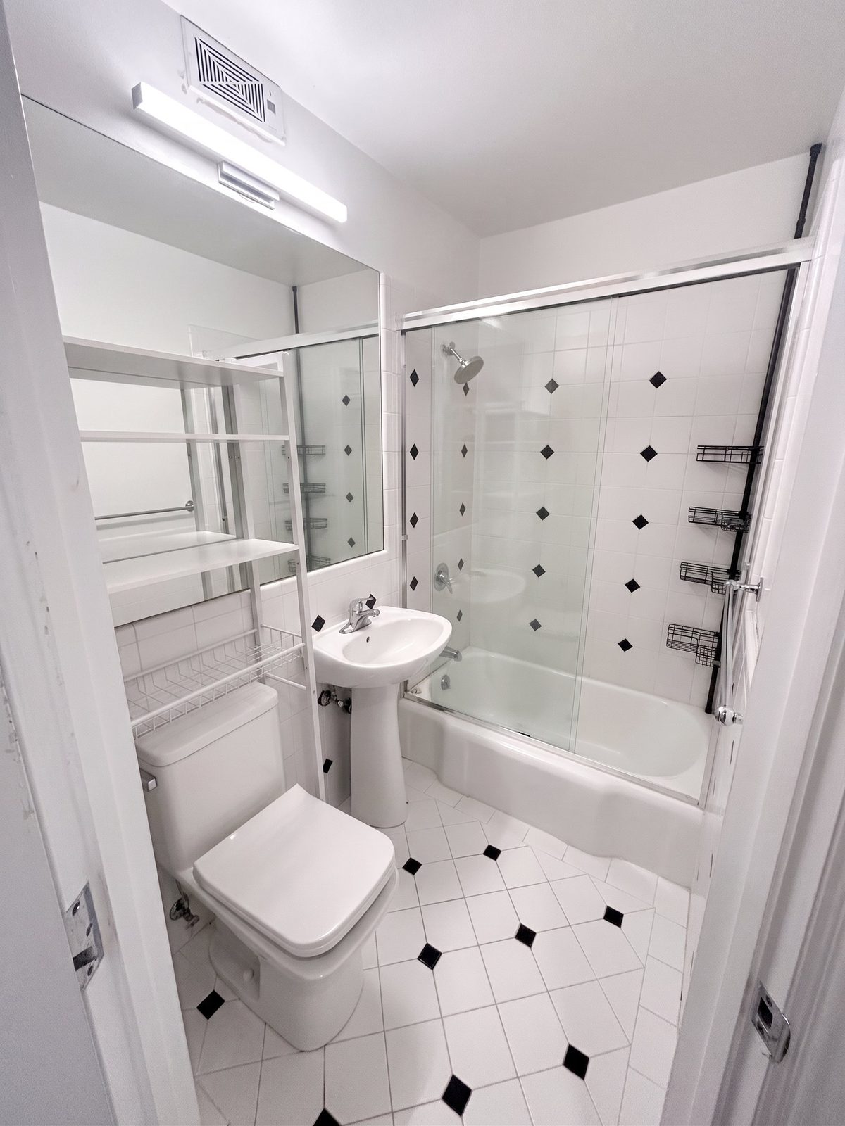 Bright clean bathroom